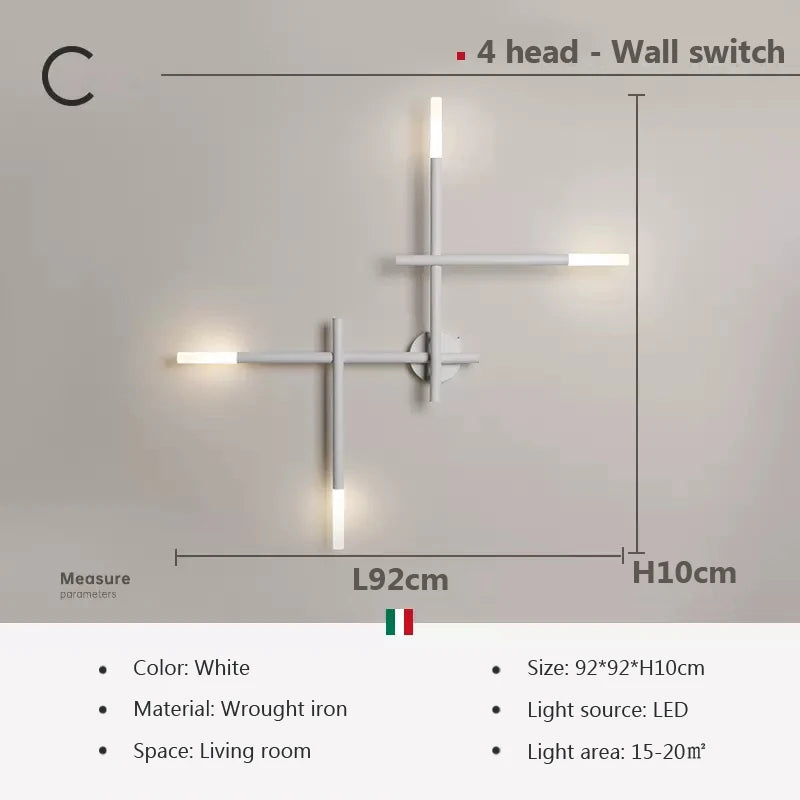 Moderne LED-Wandleuchte für elegante Innendekoration