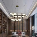 Runder LED-Marmor-Kronleuchter postmodern dimmbar