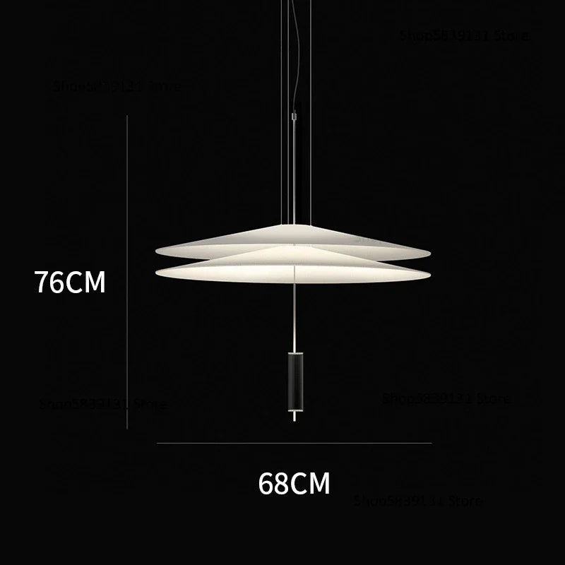 Moderne Pendelleuchte aus Acryl im nordischen Designerstil