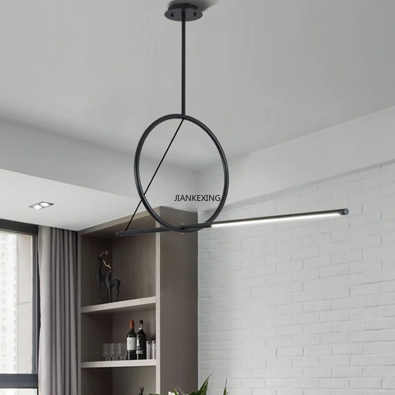 LED-Pendelleuchte skandinavisches Design Wohnraumbeleuchtung - vue 3 sur 7