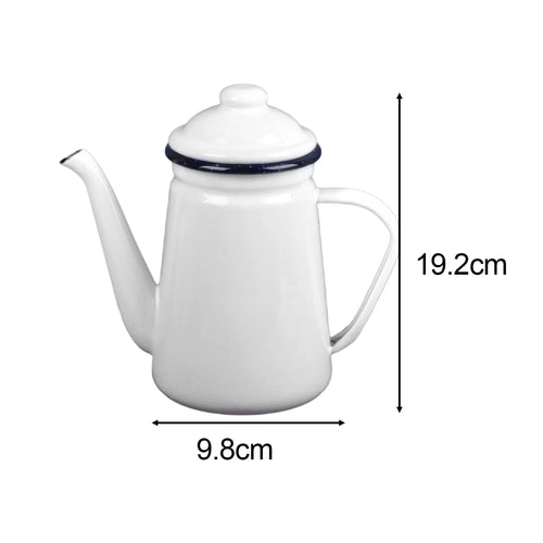 cafetière émaillée vintage 1 1l poignée solide