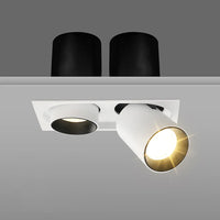 downlight led encastré rotatif carré extensible pour intérieur