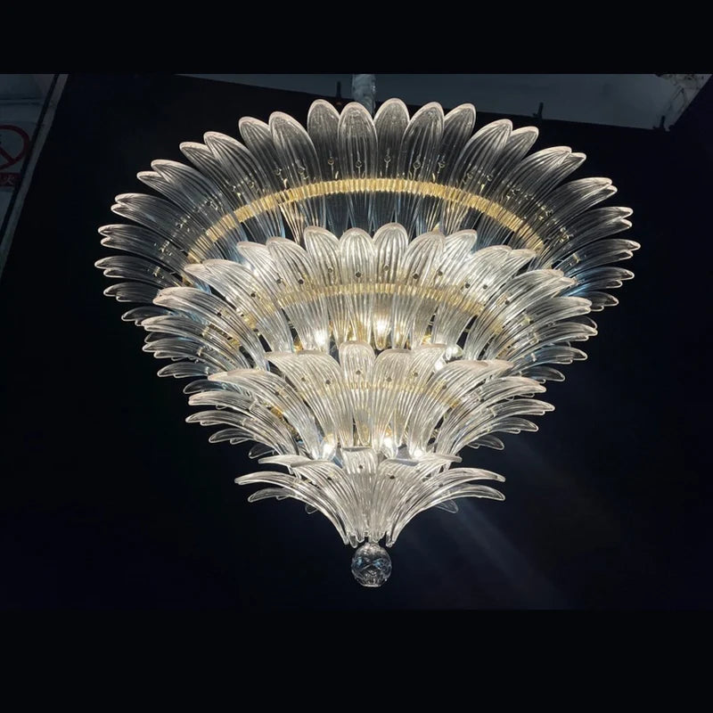 Lustre led moderne style européen avec décoration en cristal - vue 5 sur 9