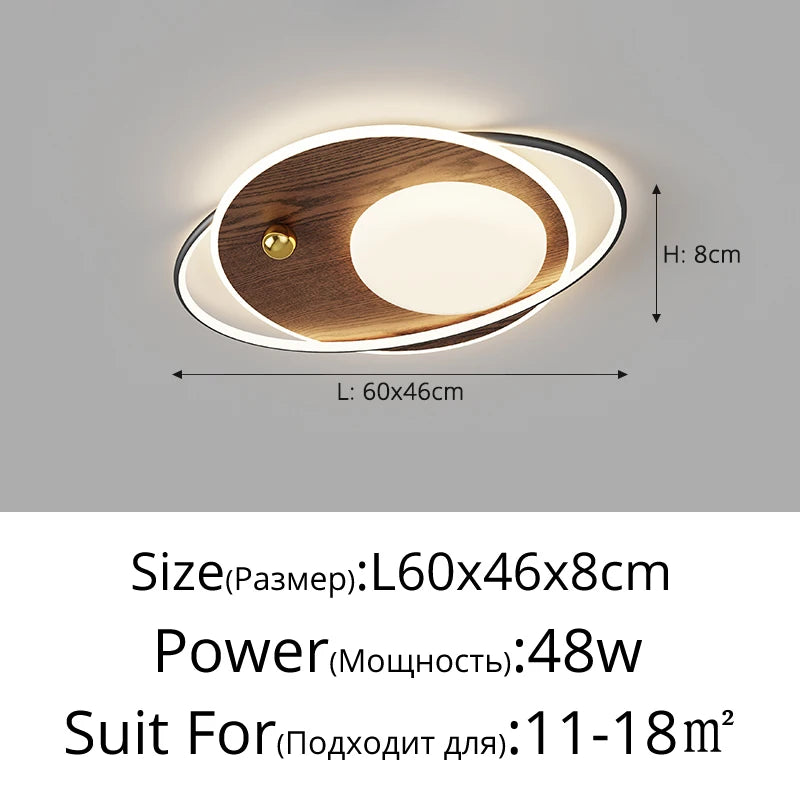 Moderner LED-Deckenleuchte im nordischen Design für den Innenbereich - vue 11 sur 12