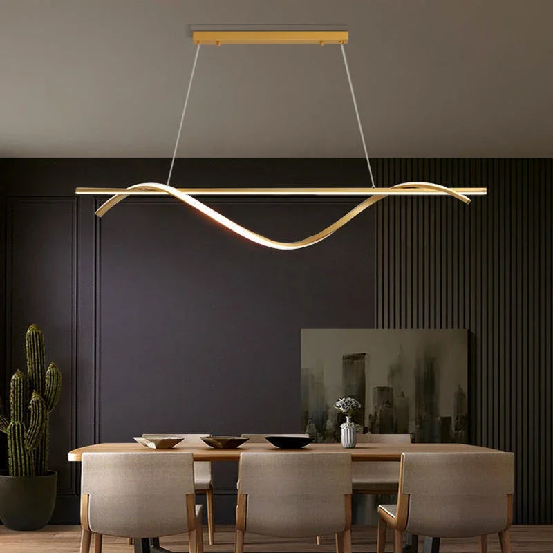 lampe led suspendue design moderne luminaire décoratif idéal hôtel - vue 7 sur 12