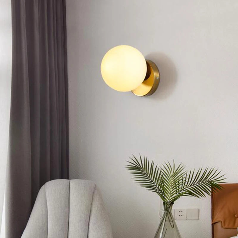 Applique murale Moderne Led nordique boule - vue 6 sur 12