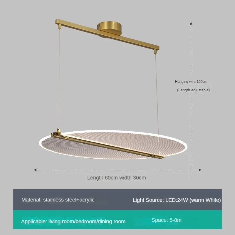 lustre rectangulaire minimaliste créatif à angle réglable - vue 13 sur 13