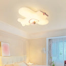 plafonnier led moderne pour chambre d'enfants en forme d'avion