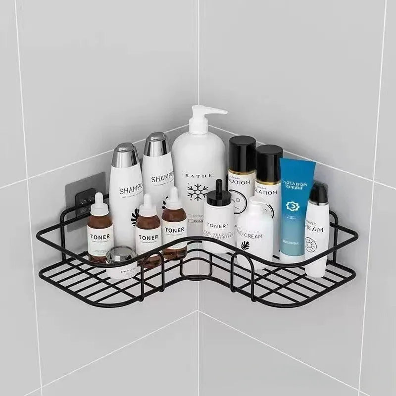 étagère murale de rangement pour cosmétiques et shampoing