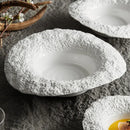 Assiette bol ceramique texture roche style chapeau champignon