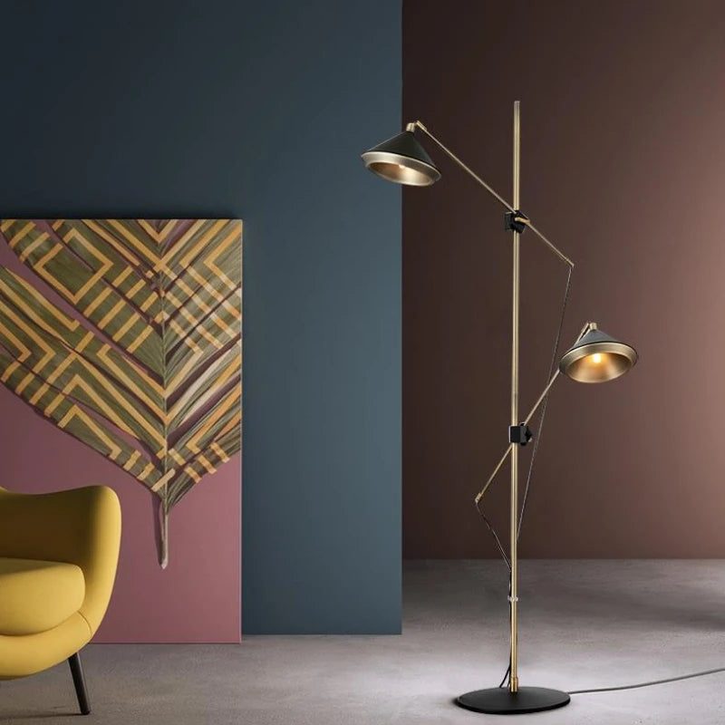 lampadaire moderne avec haut-parleur design luxe réglable