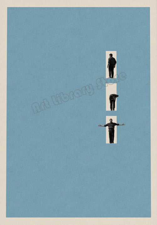 affiche rétro abstraite inspirée de films classiques décor mural