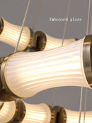 Kronleuchter LED aus Glas modernes Luxusdesign