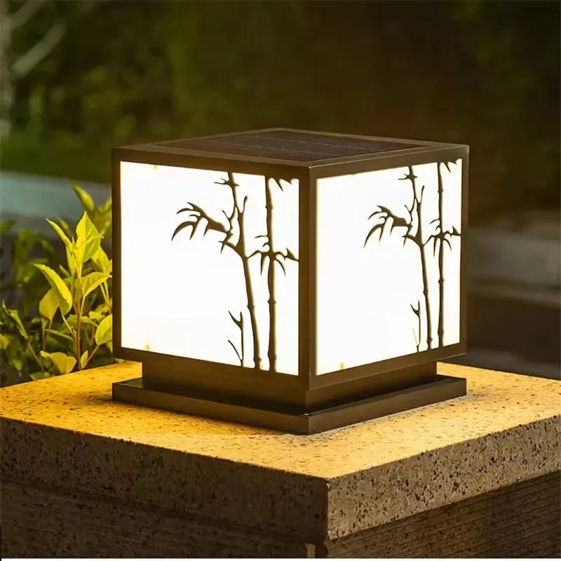 Vintage Außenstehleuchte Quadratisch IP65 für Garten und Terrasse