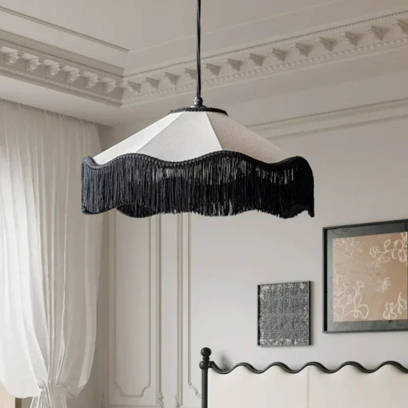 suspension en tissu rétro avec pompons pour décoration intérieure - vue 3 sur 8