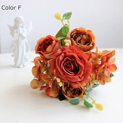 bouquet de fleurs artificielles pour décorations de mariage et automne
