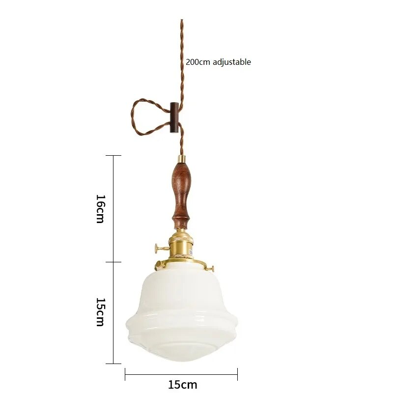LED-Pendelleuchte aus milchweißem Glas - vue 15 sur 30