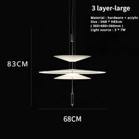 SANDYHA Kronleuchter im Ufo-Stil LED Modern für die Inneneinrichtung