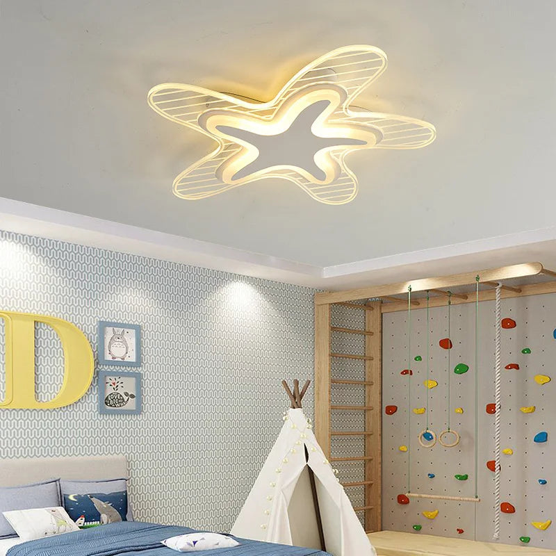 plafonnier étoile led pour décoration et éclairage intérieur - vue 4 sur 12