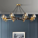 Suspension LED en verre post-moderne