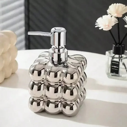 distributeur de savon liquide en céramique pour salle de bain - vue 9 sur 8