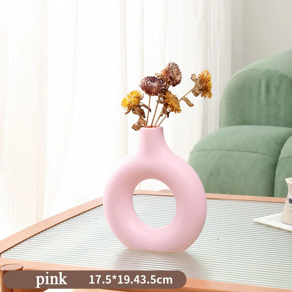 vase minimaliste en plastique pour décoration de mariage