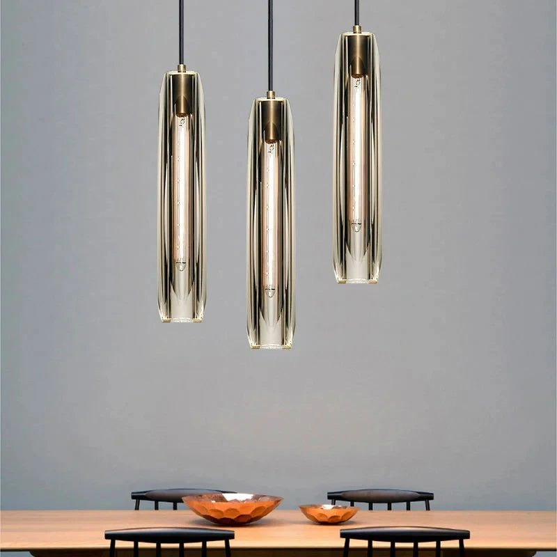 Luxuriöse Kristall-Pendelleuchte im modernen Design - vue 5 sur 7