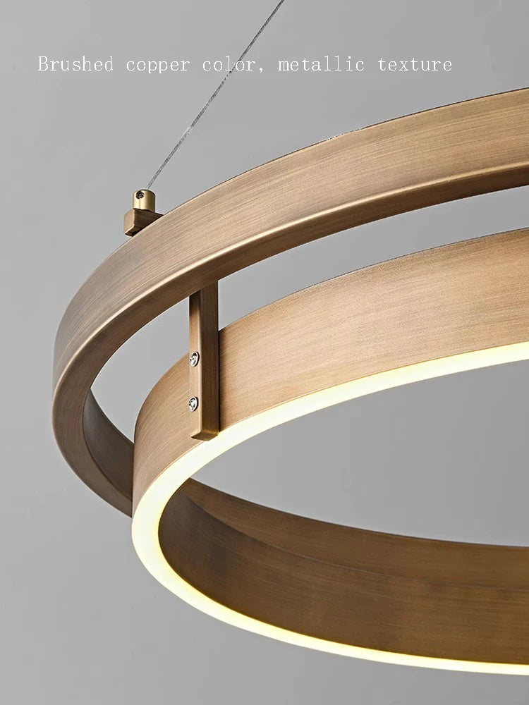 lustre de plafond en bronze led pour décoration intérieure - vue 10 sur 9