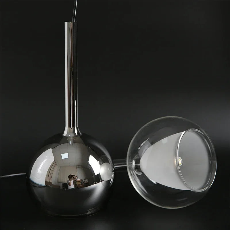 suspension en verre design nordique moderne pour éclairage décoratif - vue 6 sur 17