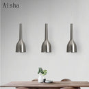 Moderne nordische Pendelleuchte aus Nickel, blendfrei für elegantes Interieur