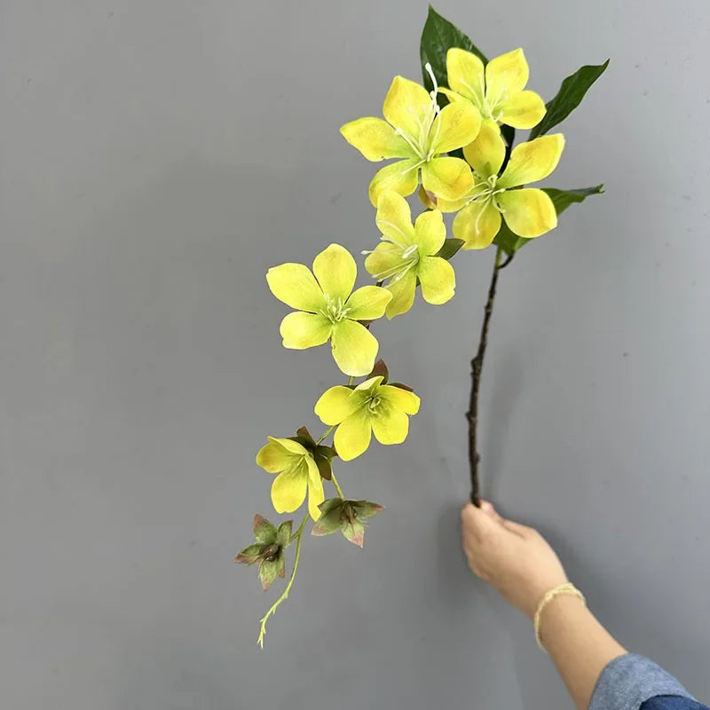 branche de jasmin artificielle en soie pour décoration festive - vue 12 sur 12