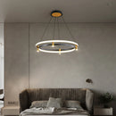 lustre led nordique anneau suspension lumière décorative