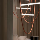 Italienischer Design-Kronleuchter mit LED-Röhrenlampe
