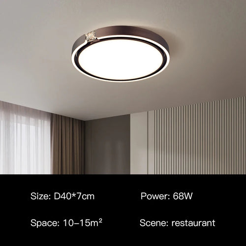 Moderner Deckenleuchte mit luxuriösem Ringdesign für den Innenbereich - vue 12 sur 12