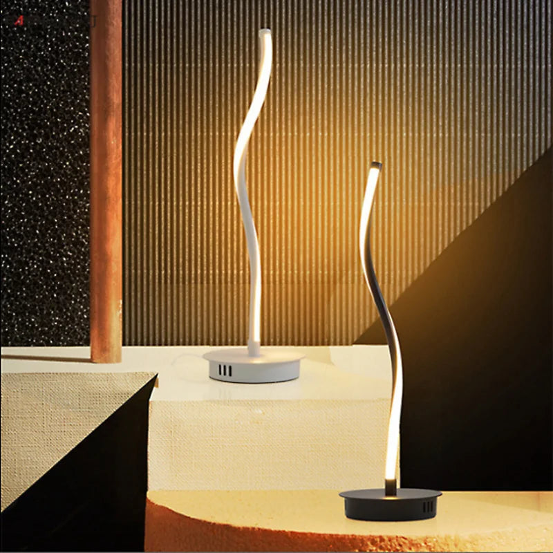 lampadaires led silice gel salon étude - vue 6 sur 8