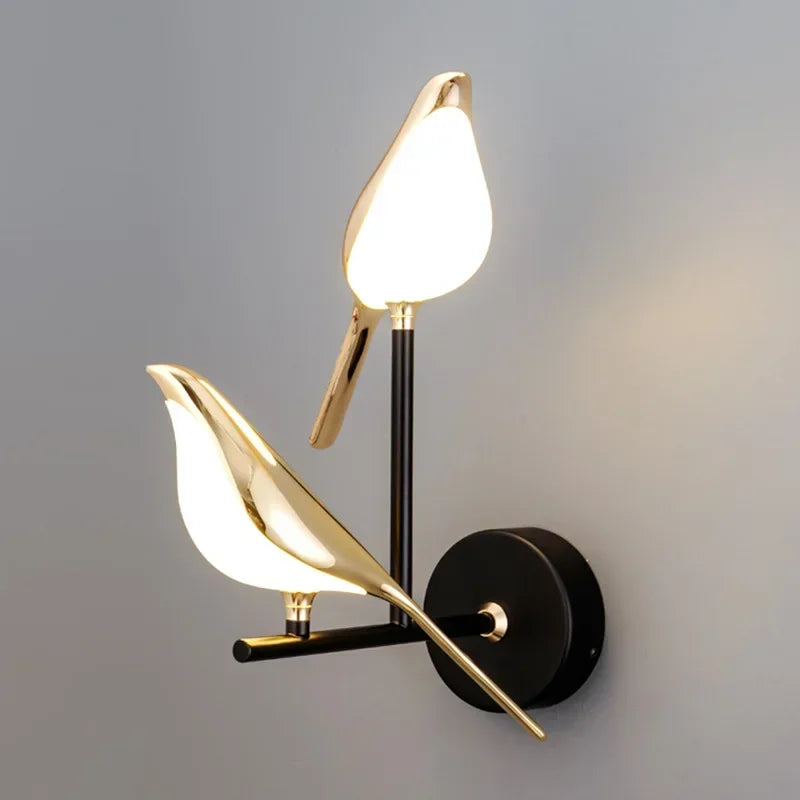 LED-Kronleuchter Vogel Art Loft Originalität Dekoration - vue 5 sur 18