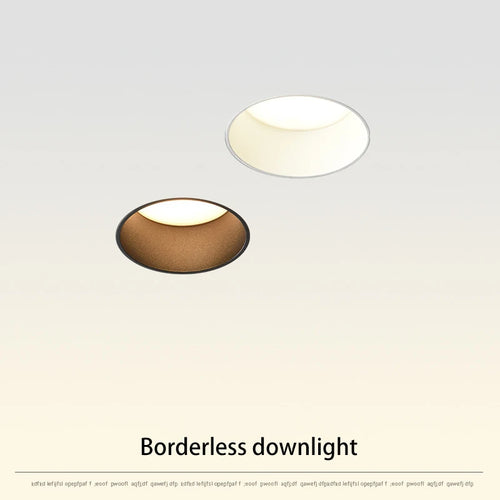 led sans bordure downlight spots remplaçables encastrés pour éclairage intérieur
