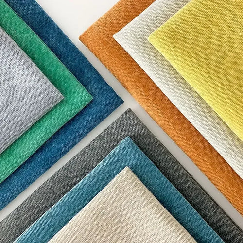Tissu chenille épais uni ameublement doux résistant salon