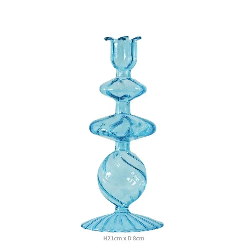 bougeoirs décoratifs en verre pour mariage et décoration intérieure - vue 25 sur 32