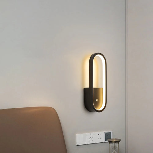Moderne minimalistische dekorative Wandleuchte mit Mondschatten - vue 4 sur 14