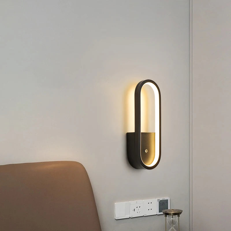 Moderne minimalistische dekorative Wandleuchte mit Mondschatten - vue 4 sur 14