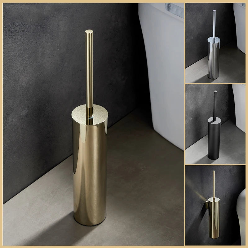 porte-brosse mural en acier inoxydable durable sans perforation - vue 3 sur 14