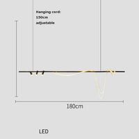 Nordischer LED-Kronleuchter Minimalistisches Design für Restaurant und Bar