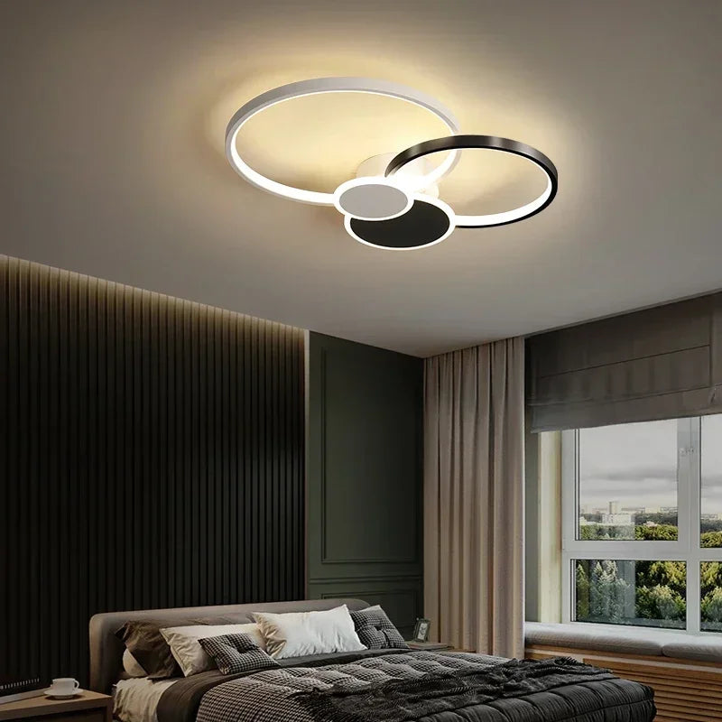 plafonnier design moderne circulaire en led pour intérieur élégant - vue 5 sur 13