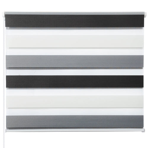 Store enrouleur double persienne tissu pour chambre salon