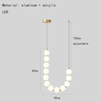 Runde LED-Pendelleuchte aus Messing, höhenverstellbar für vielseitige Räume