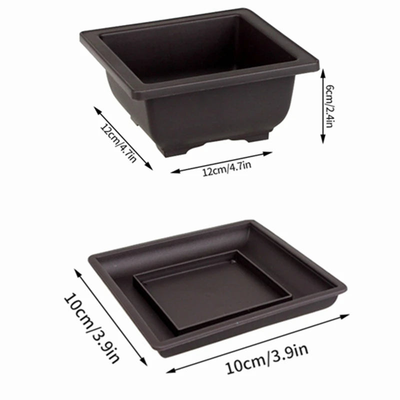 pots de fleurs rectangulaires imitation argile pour jardin extérieur - vue 19 sur 30