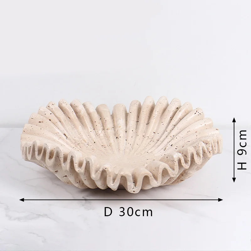 plateau de rangement en marbre style wabi-sabi moderne décor artistique - vue 8 sur 8