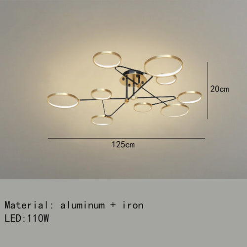 Minimalistische LED-Deckenleuchte 3 Farbtemperaturen dekorative Innenleuchte - vue 30 sur 30