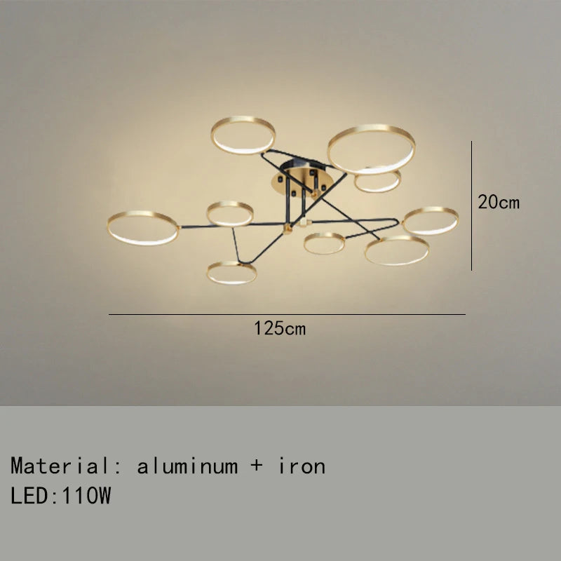 Minimalistische LED-Deckenleuchte 3 Farbtemperaturen dekorative Innenleuchte - vue 29 sur 30